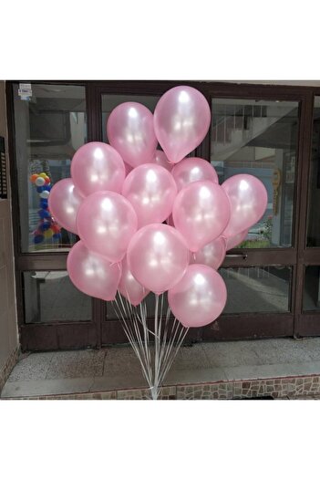 HBK Pink Metallic Balloon 15 Pieces