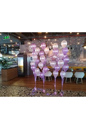 HBK Lilac Metallic Balloon 15 Pieces