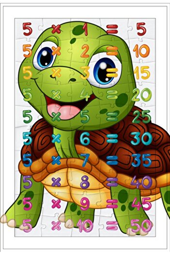 EA PUZZLE 50 Parça Eğitici Puzzle Çarpım Tablosu (6-7-8-9) 4'lü Set