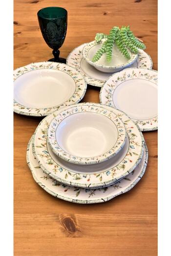 Ezem Prs 129 Lilac Garden 24 Piece Dining Set