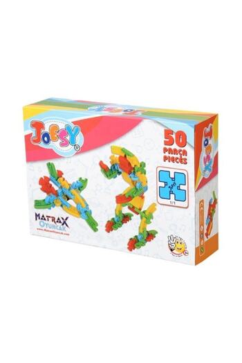 AKÇİÇEK OYUNCAK Educational Block Game 50 Pieces Lego Cardboard Box