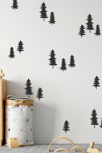 TUGİBU Pine Trees Themed Wall Sticker Decoration Set
