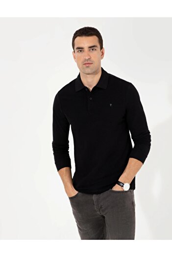 Pierre Cardin Φούτερ Slim Fit Polo Collar