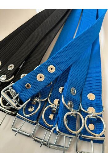 BALTAŞ Large Breed Blue Woven Dog Collar