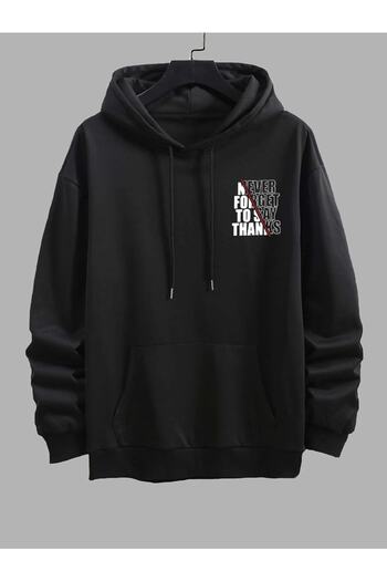 YUVEST Mikina Blackrock Unisex Oversize Brothers s potiskem a kapucí
