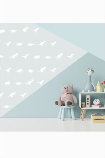 Grafikup Dinosaur Minimal Pattern Kids Room Wall Sticker