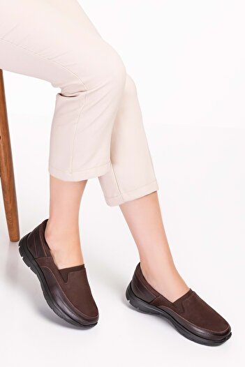 Gondol Genuine Leather Faylon Anatomical Sole Light Shoes Es.119 - Brown Nubuck - 36