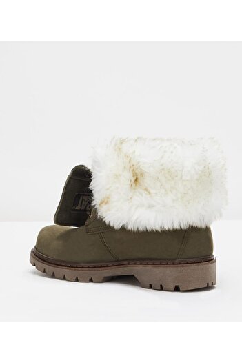 Caterpillar Utah Fur Dark Olıve Nubuk Kadın Bot