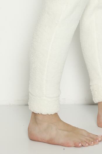 Ladytime Pocketless Luxury Fluffy Polar Winter Pajama Bottoms Cepsizpof