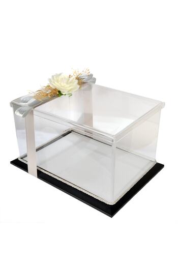 mixefor Söz Nişan Bohça Kutusu Pleksi Kutu -hediye Kutusu 35 Cm X 25 Cm X 20 Cm Ölçülerinde Siyah Çerçeve