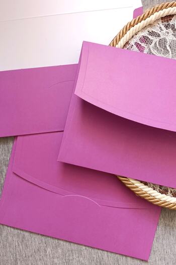 Dekorden Purple Invitation Envelope, 100 Pieces