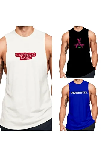 Black İstanbul 3-Piece Fitness Clothing Set