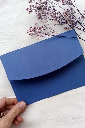 Dekorden Blue Invitation Envelope, 100 Pieces