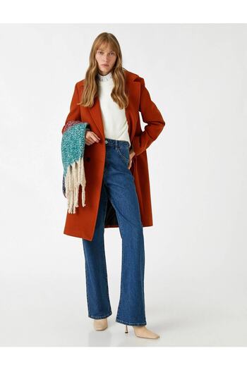 Koton 3wak00107ew Women's Coat Tile