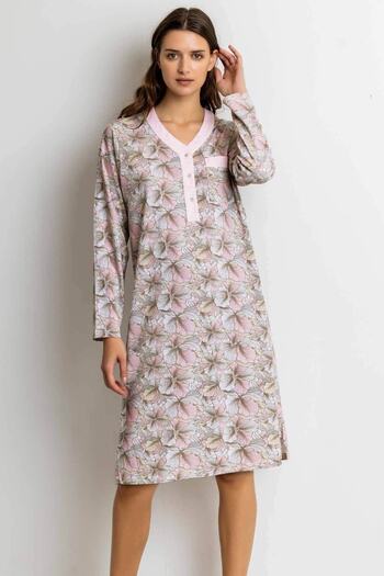AYYILDIZ 51609 Pink Nightgown