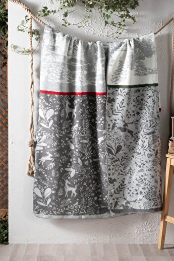 Sarev Dolce Gray Double Cotton Blanket