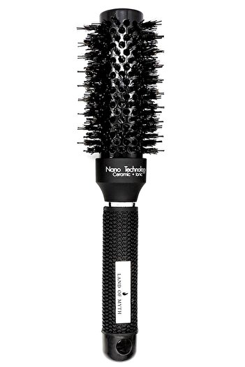 LAND OF MYTH 32 mm-Lom1092 Nano Technology Ceramic + Ionic Thermal Blow Dry Hair Brush, Natural Horsehair Teeth, Professional