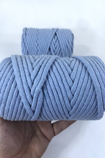 Hobigram Snur de frânghie macrame albastru bebeluș Coș de frânghie țesut Kaykan Supla Geantă leagăn Mop Snur Tress 10 metri