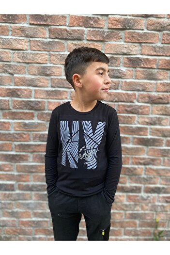 Macawi New Season Front Printed Boys' Bodysuit