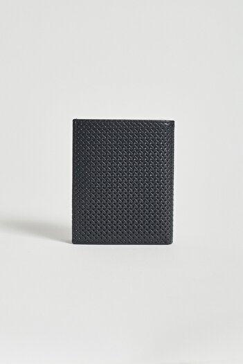 ALTINYILDIZ CLASSICS Men's Black Plain Card Holder