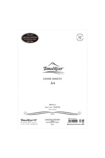 Tomoe River A4 52 Gms Paper White 100 Pack (new Machine Paper)