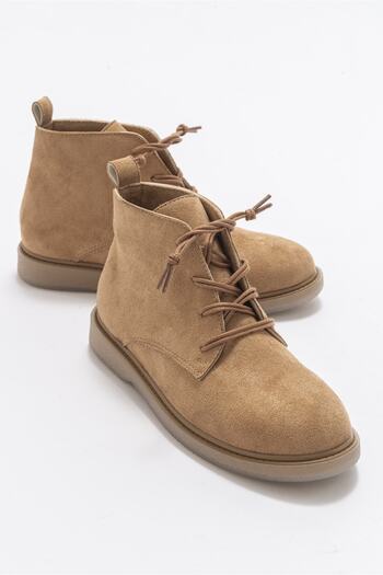 Niloshka Γυναικείες μπότες Moss Caramel Suede