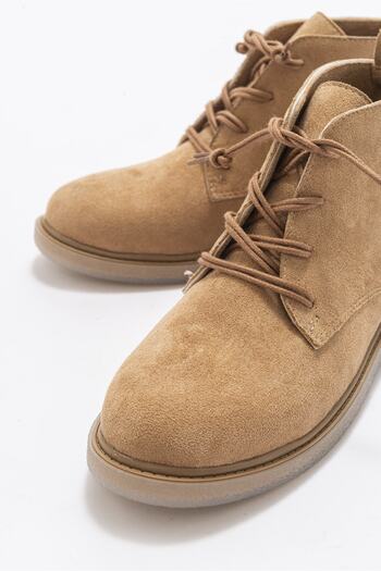Niloshka Γυναικείες μπότες Moss Caramel Suede