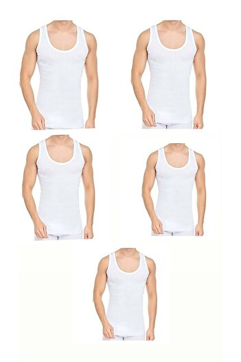 NAZAR YILDIZI Men's 5-Pack Cotton Tank Top