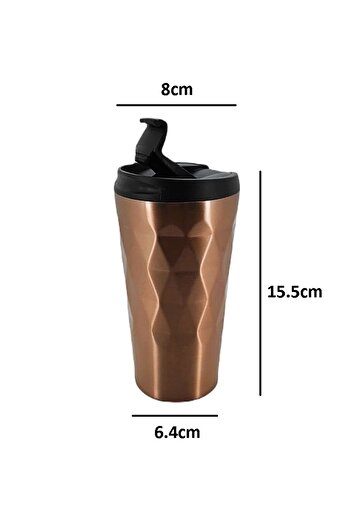 Zarif İnci Mug Cup Thermos Stainless Steel Coffee Tea Thermos With Non-Slip Base 350ml