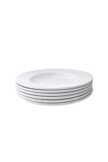 Matar Endüstriyel Mutfak Ekipmanları Thermo Melamine 21cm Deep Plate 6 Pieces