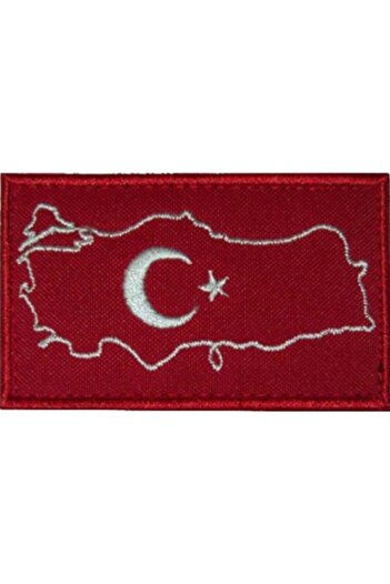 SINGLE SWORD Türkiye's Map Flag Coat of Arms, Patch, Veç Velcro Model 1