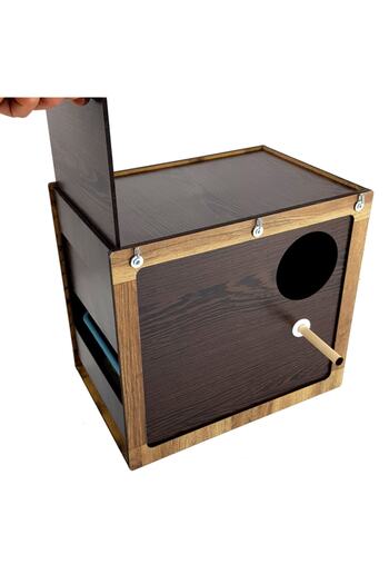 Demo Tasarım Professional Cockatiel Nest with Wenge Frame