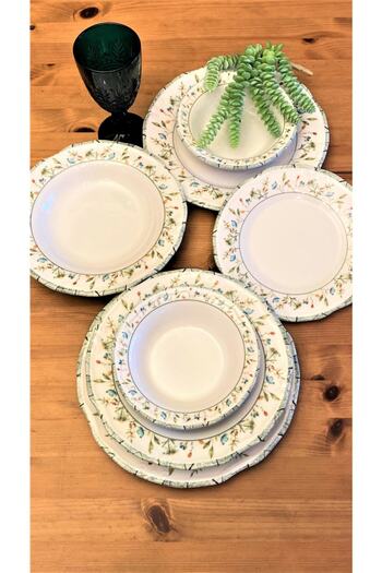Ezem Prs 129 Lilac Garden 24 Piece Dining Set