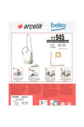 Beko Σακούλα σκόνης ηλεκτρικής σκούπας Tt 945 - Άνετη χρήση