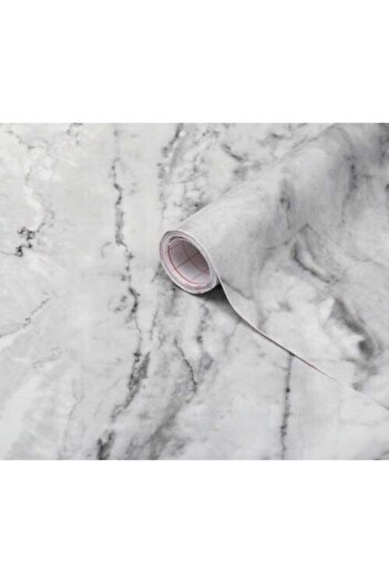 FNC CONCEPT Gray Natural Marble Patterned Self Adhesive Foil 67.5x100 cm