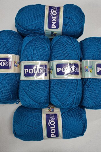 Polosu (5 τεμάχια) Candy Baby 222 Petrol Πλεκτό στο χέρι Νήματα για Πλέξιμο Γιλέκο Ζακέτα Νήματα Πανί Πουλόβερ Νήματα