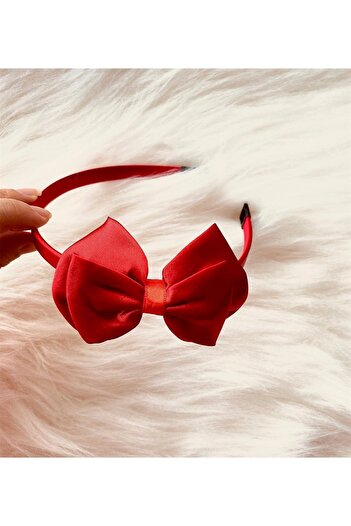 Yeşim Aksesuar Red Maternity Crown, Maternity Crown with Two Bows