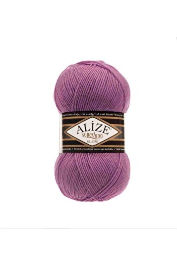 Alize Superlana Classic 5-Piece Hand Knitting Thread 440 Dark Rose