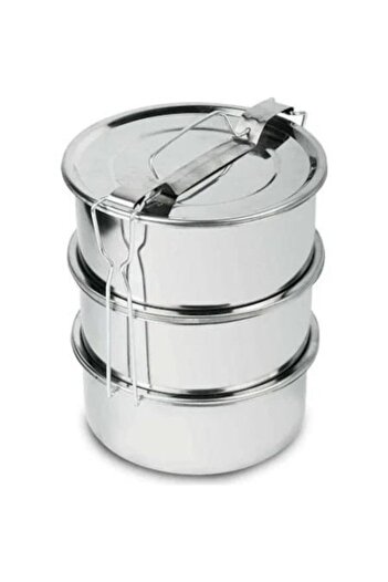 İstoç Türk Healthy Food Carrying 1 No 1-2 Person 3 Cup Full Steel Expedition Bowl