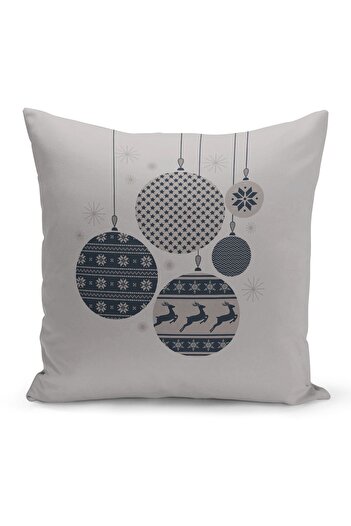Filamente New Year Christmas Pattern Double Sided Digital Printed Throw Pillow Cover