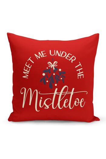 Filamente New Year Christmas Pattern Double Sided Digital Printed Throw Pillow Cover