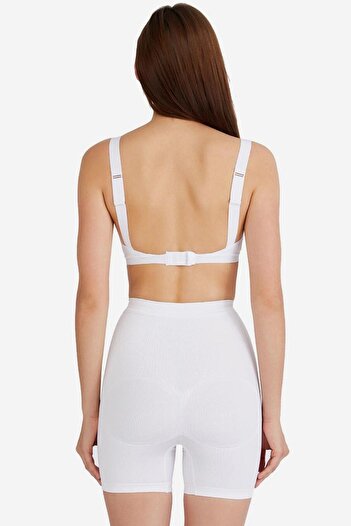 AYYILDIZ 313 White High Waist Corset