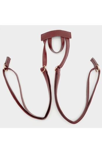 angel çanta aksesuar Faux Leather Claret Red Color Backpack Handle Light Gold Metal