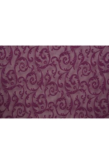 AKÇA TEKSTİL Sultan 2 Purple Color Single Wing Ready-made Planted Pleated Background Curtain 300*260 Cm