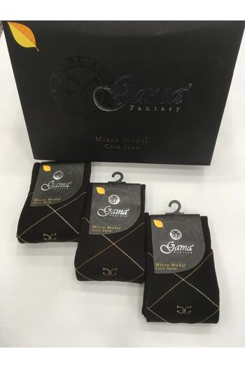 Gama Çorap 3 τεμάχια Micro Modal 100% Φυσικές Χοντρές Χειμερινές Ανδρικές Κάλτσες χωρίς νάιλον
