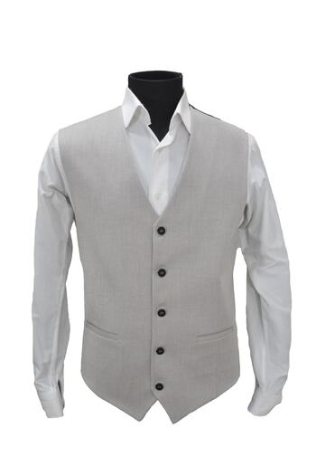 MENTOR REGALO Ανδρικό γιλέκο σε μεγάλο μέγεθος V-Neck Beige 52002
