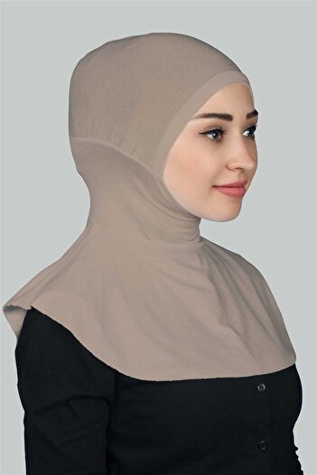 Altobeh Women's Hijab Practical Neck Collar Hijab - Sportsman Bonnet - Light Mink