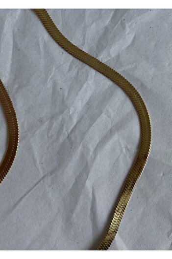 KİLİGİSTANBUL 40 5 Cm Unisex Gold Renk Çelik Italyan Zincir Kolye