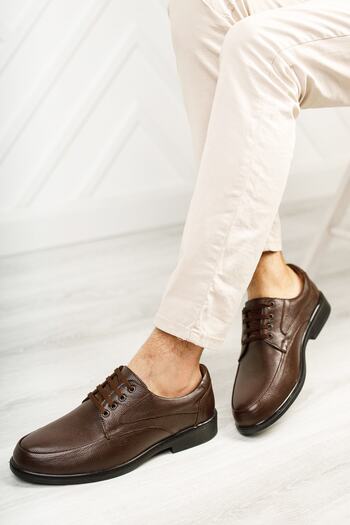 Deripabuc Genuine Leather Brown Men's Leather Casual Shoes Mrd7-0691
