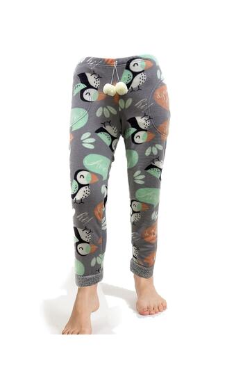 CALİA Women's Fleece Winter Pajamas with Bottom Pockets
